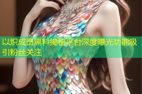 以炽成员黑料揭秘平台深度曝光功能吸引粉丝关注