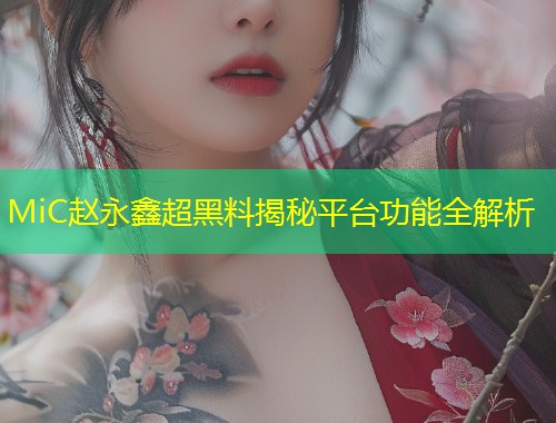 MiC赵永鑫超黑料揭秘平台功能全解析  第2张