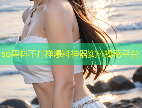 so黑料不打样爆料神器实时揭秘平台  第1张