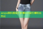 aespa黑料揭秘平家爆料功能引爆粉丝热议