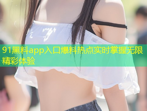 91黑料app入口爆料热点实时掌握无限精彩体验  第1张