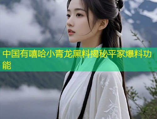 中国有嘻哈小青龙黑料揭秘平家爆料功能  第1张